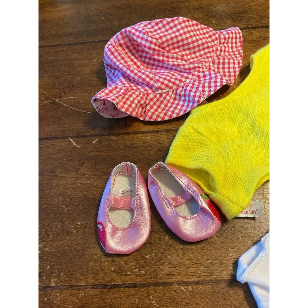 American Girl Doll Bitty Baby Girl Assorted Clothes Hat Shirt Diaper Shoes - Picture 3 of 5